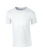 Tricou din bumbac 100%, culoare alb, 155 g/m2, Softstyle