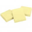 Notes autoadeziv galben pastel, 100 file/set, 51x38 mm, EvOffice 