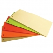 Separatoare carton color pentru biblioraft, 100 buc/set, 100x240 mm, B4U