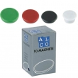 Magneti pentru tabla magnetica, 32 mm, culoare alb, 10 cutie, Alco