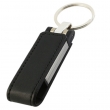 Stick memorie USB 3.0 din metal si imitatie piele, culoare negru, 32GB