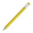 Creion cu mina grafit si radiera, galben, 90 mm, iProduse 