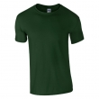 Tricou din bumbac 100%, culoare verde inchis, 155 g/m2, Softstyle